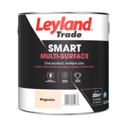 Leyland Trade Smart Magnolia Mid Sheen Multi-surface Paint, 2.5L -Rust-Oleum Shop leyland trade smart magnolia mid sheen multi surface paint 2 5l5010426814636 02c BQ