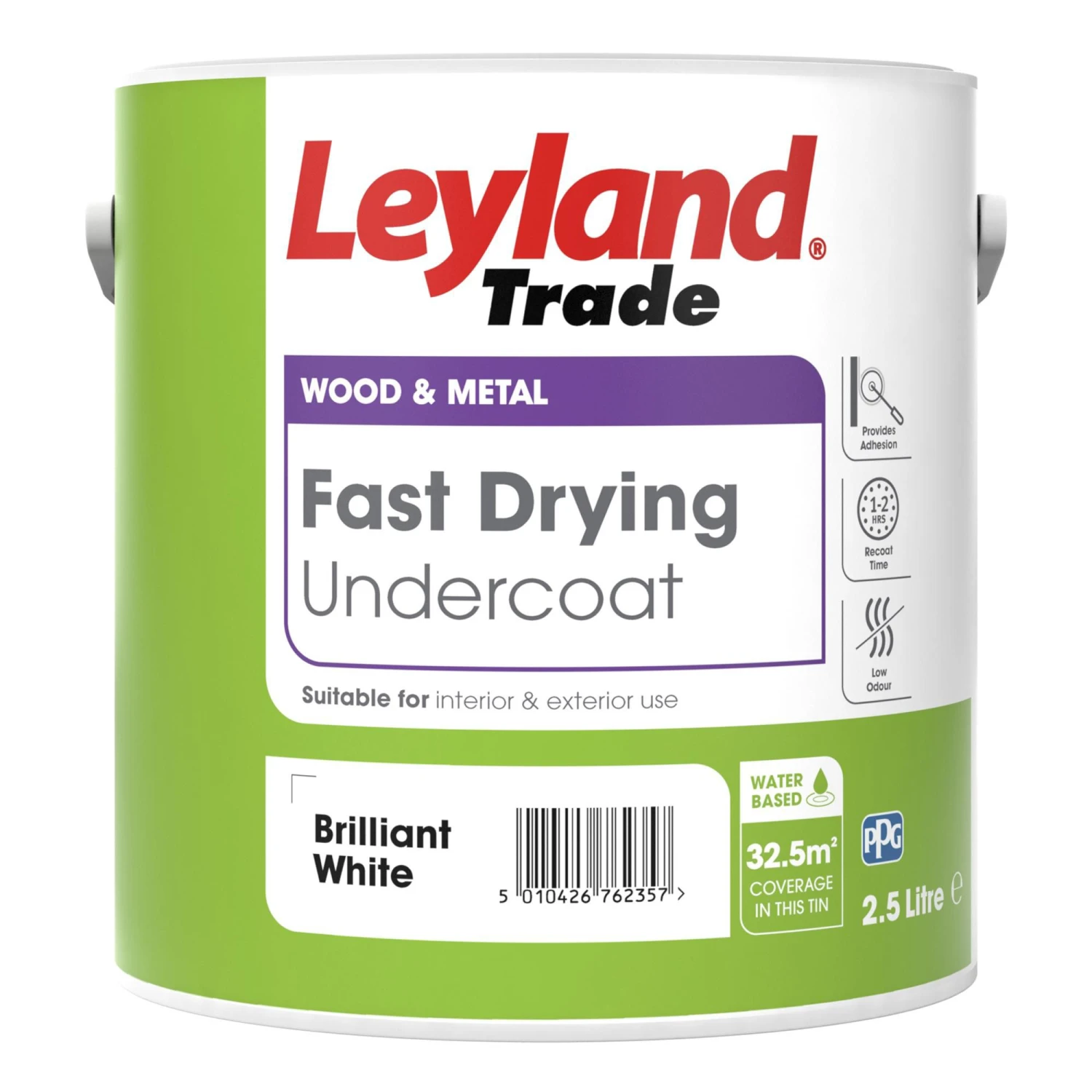 Leyland Trade White Multi-surface Undercoat, 2.5L 3 Leyland Trade White Multi-surface Undercoat, 2.5L