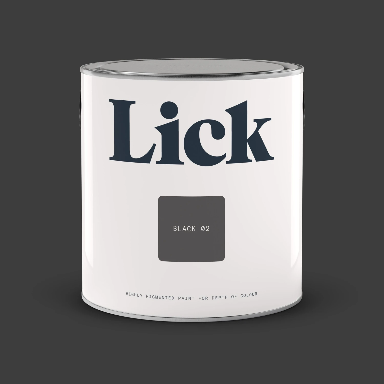 Lick Black 02 Eggshell Emulsion Paint, 2.5L 4 Lick Black 02 Eggshell Emulsion Paint, 2.5L - Image 2