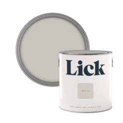 Lick Grey 03 Eggshell Emulsion Paint, 2.5L