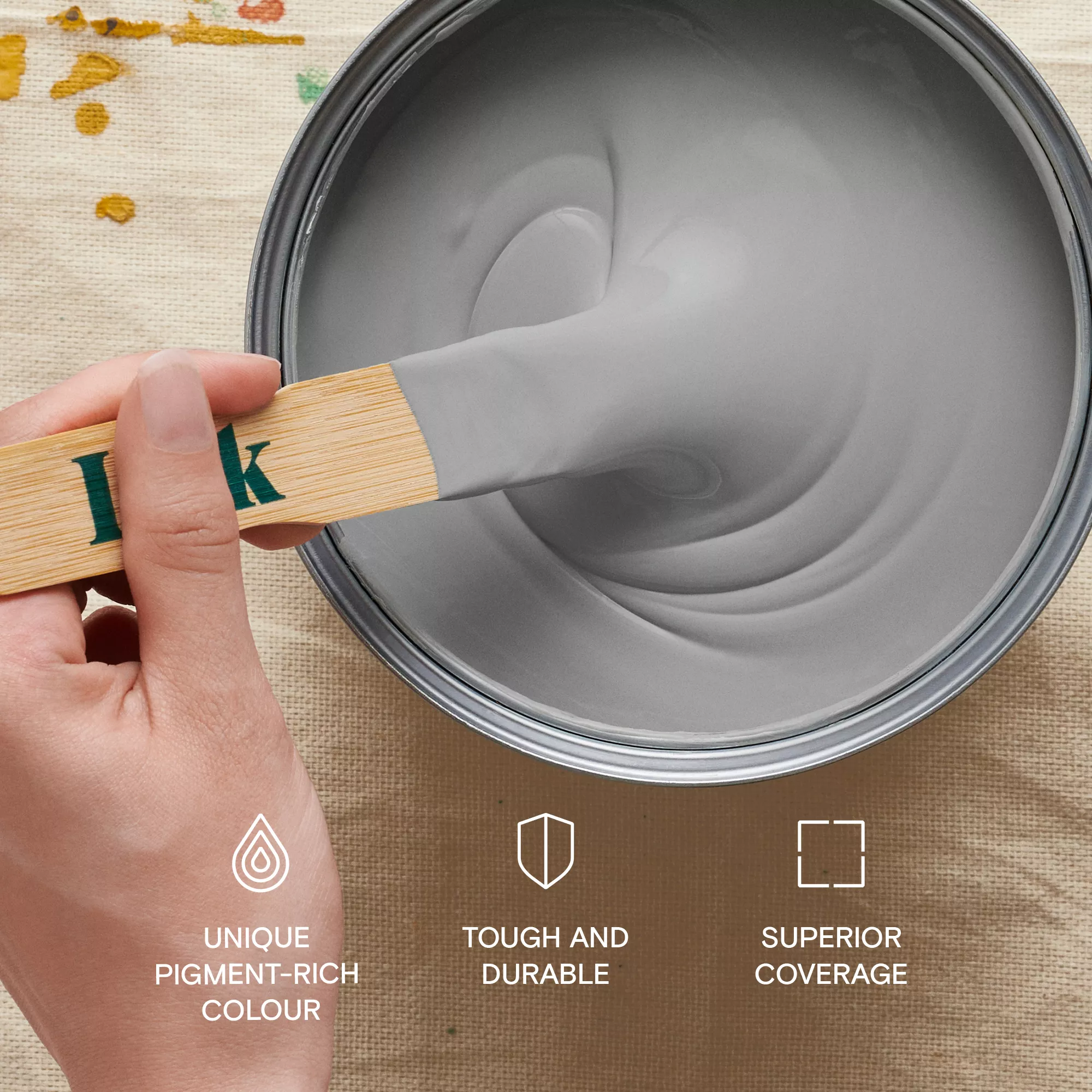 Lick Grey 06 Matt Emulsion Paint, 2.5L 8 Lick Grey 06 Matt Emulsion Paint, 2.5L - Image 6