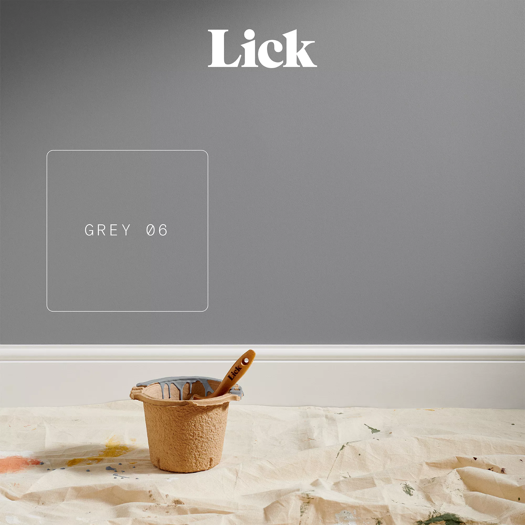 Lick Grey 06 Matt Emulsion Paint, 2.5L 5 Lick Grey 06 Matt Emulsion Paint, 2.5L - Image 3