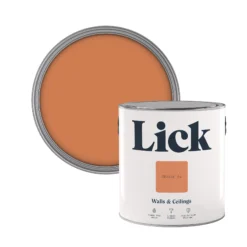 Lick Orange 04 Matt Emulsion Paint, 2.5L