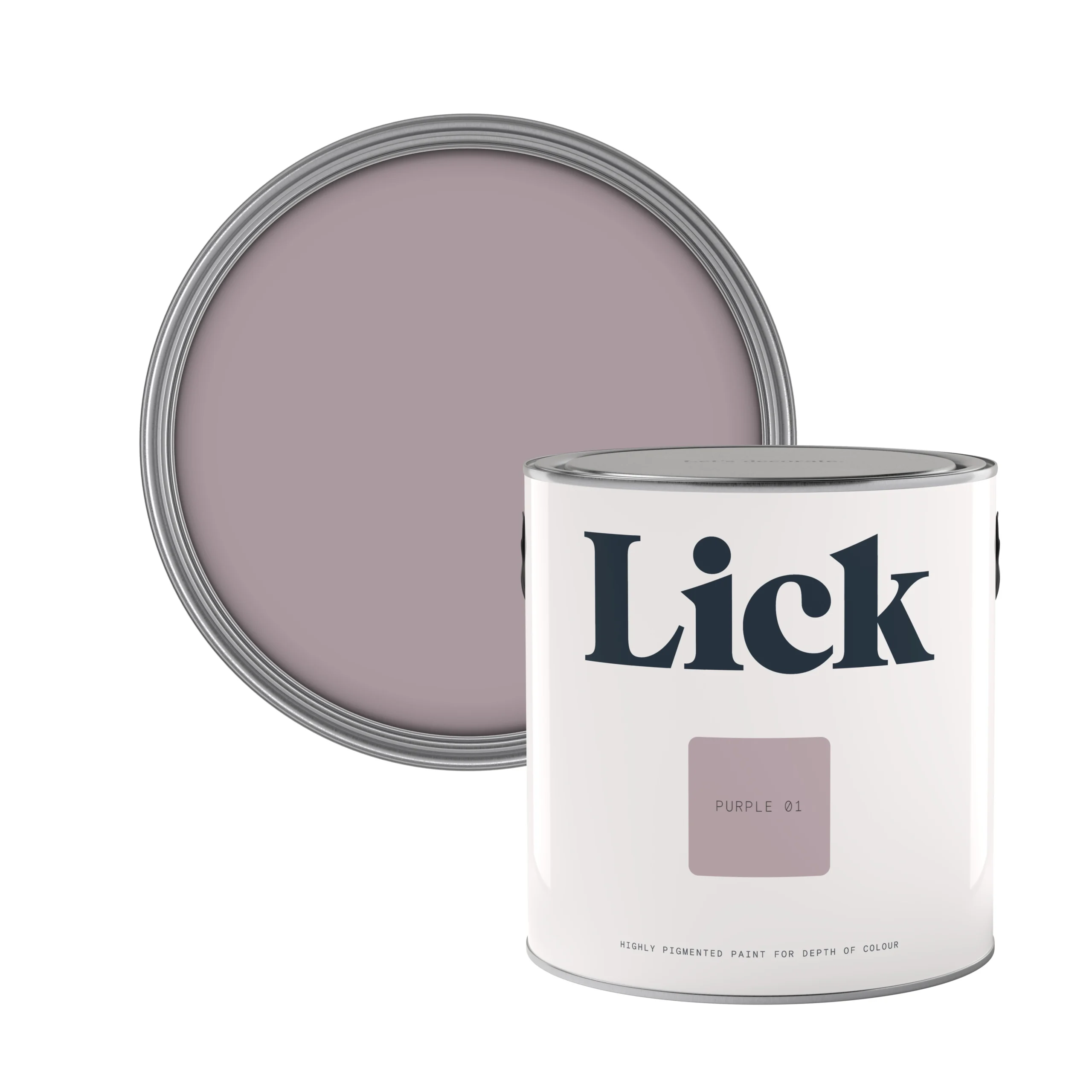 Lick Purple 01 Eggshell Emulsion Paint, 2.5L 3 Lick Purple 01 Eggshell Emulsion Paint, 2.5L