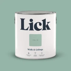 Lick Teal 04 Matt Emulsion Paint, 2.5L -Rust-Oleum Shop lick teal 04 matt emulsion paint 2 5l5060932643619 02c bq