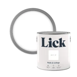 Lick White 07 Matt Emulsion Paint, 2.5L