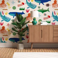 Lick White, Blue, Green, Pink, Yellow & Orange Marine 02 Smooth Wallpaper -Rust-Oleum Shop lick white blue green pink yellow orange marine 02 smooth wallpaper5060932647785 03i bq