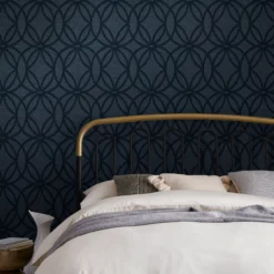 Next Luxe Eclipse Navy Smooth Wallpaper -Rust-Oleum Shop next luxe eclipse navy smooth wallpaper5011583521221 20i bq