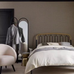 Next Metallic Greek Key Grey Metallic Effect Smooth Wallpaper -Rust-Oleum Shop next metallic greek key grey metallic effect smooth wallpaper5011583521078 21i bq