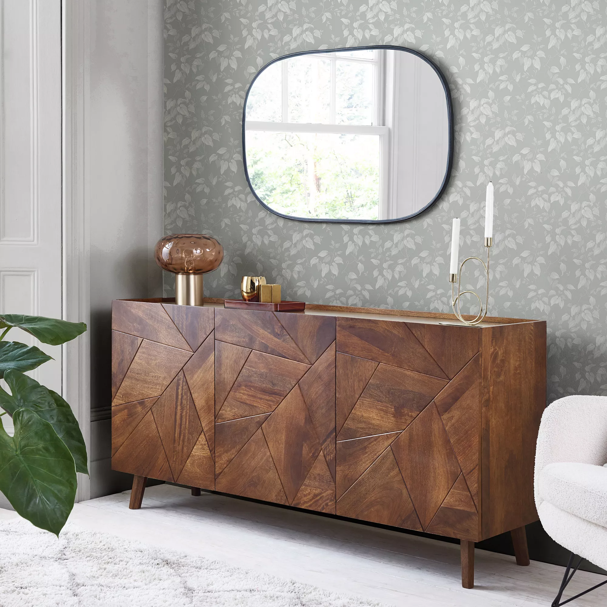 Next Trail Flower Grey Smooth Wallpaper 7 Next Trail Flower Grey Smooth Wallpaper - Image 5