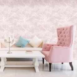 Ollerton Pink Trees Textured Wallpaper -Rust-Oleum Shop ollerton pink trees textured wallpaper5059340410302 01i bq