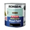 Ronseal 10 Year Weatherproof Wood Paint Black Satin Exterior Wood Paint, 2.5L Tin -Rust-Oleum Shop ronseal 10 year weatherproof wood paint black satin exterior wood paint 2 5l tin5010214887941 08c bq