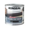 Ronseal Black Satin Doorstep Paint, 250ml