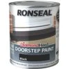 Ronseal Black Satinwood Doorstep Paint, 750ml -Rust-Oleum Shop ronseal black satinwood doorstep paint 750ml5010214862573 08c bq