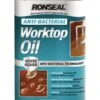Ronseal Clear Matt Anti-bacterial Worktop Oil, 500ml -Rust-Oleum Shop ronseal clear matt anti bacterial worktop oil 500ml5010214862238 08c bq
