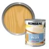Ronseal Diamond Hard Antique Pine Matt Wax Wood Wax, 0.75L -Rust-Oleum Shop ronseal diamond hard antique pine matt wax wood wax 0 75l5010214868827 02c bq