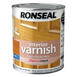 Ronseal Diamond Hard Antique Pine Satin Wood Varnish, 0.25L