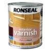 Ronseal Diamond Hard Deep Mahogany Satin Wood Varnish, 0.75L -Rust-Oleum Shop ronseal diamond hard deep mahogany satin wood varnish 0 75l5010214868407 08c bq