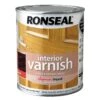 Ronseal Diamond Hard Walnut Gloss Wood Varnish, 0.75L