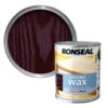 Ronseal Diamond Hard Walnut Matt Wax Wood Wax, 0.75L -Rust-Oleum Shop ronseal diamond hard walnut matt wax wood wax 0 75l5010214868834 02c bq