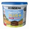 Ronseal Fence Life Plus Medium Oak Matt Fence & Shed Treatment, 9L -Rust-Oleum Shop ronseal fence life plus medium oak matt fence shed treatment 9l5010214876334 08c bq