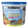 Ronseal Fence Life Plus Slate Matt Fence & Shed Treatment, 9L