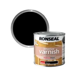 Ronseal Interior Ebony Gloss Varnish, 250ml
