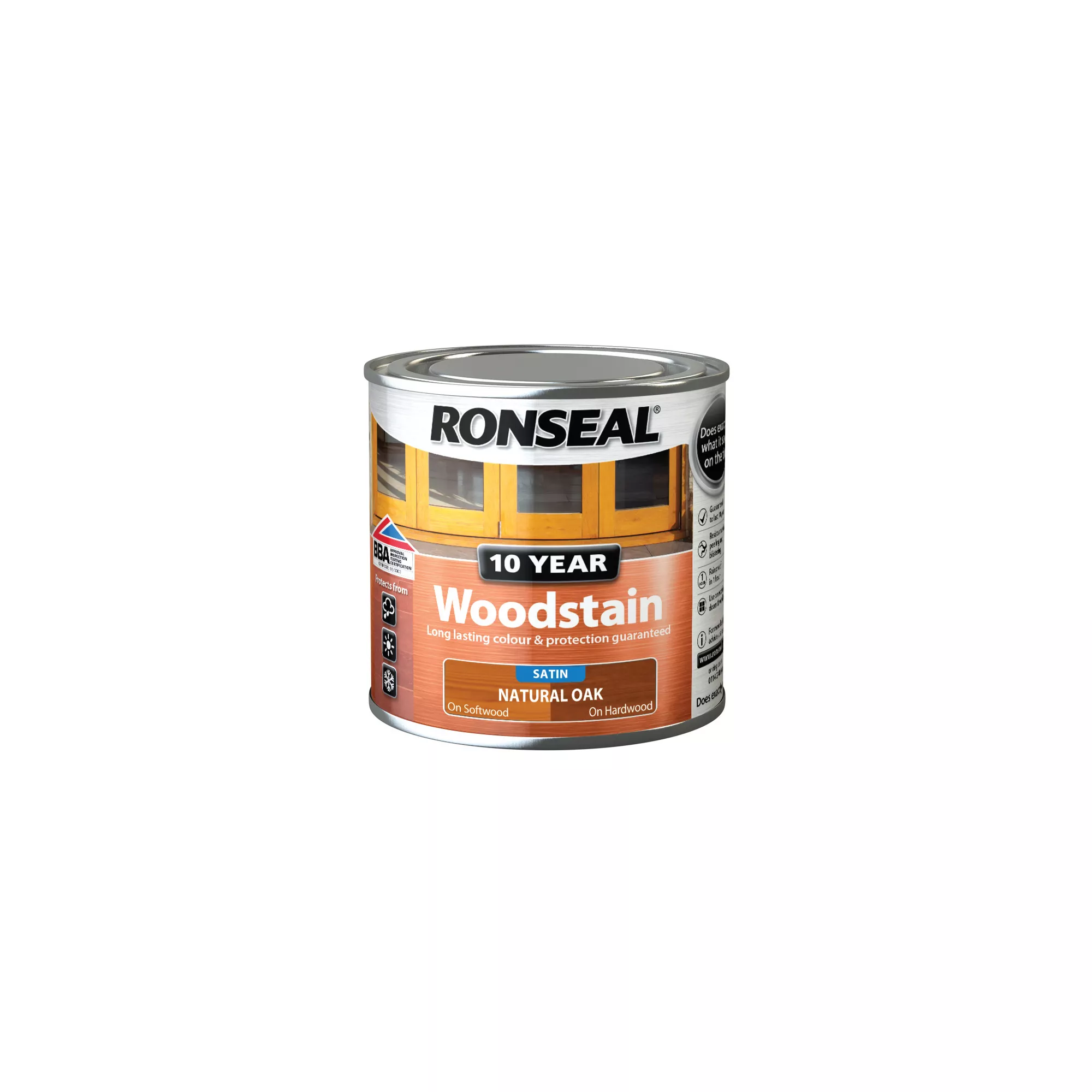 Ronseal Natural Oak Satin Wood Stain, 250ml 3 Ronseal Natural Oak Satin Wood Stain, 250ml