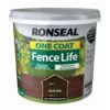Ronseal One Coat Fence Life Dark Oak Matt Fence & Shed Treatment, 5L