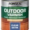 Ronseal Satin Wood Varnish, 0.75L -Rust-Oleum Shop ronseal satin wood varnish 0 75l5010214809172 08c bq