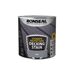 Ronseal Ultimate Protection Slate Matt Decking Wood Stain, 2.5L -Rust-Oleum Shop ronseal ultimate protection slate matt decking wood stain 2 5l5010214891221 08c