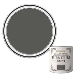 Rust-Oleum Anthracite Flat Matt Furniture Paint, 2.5L