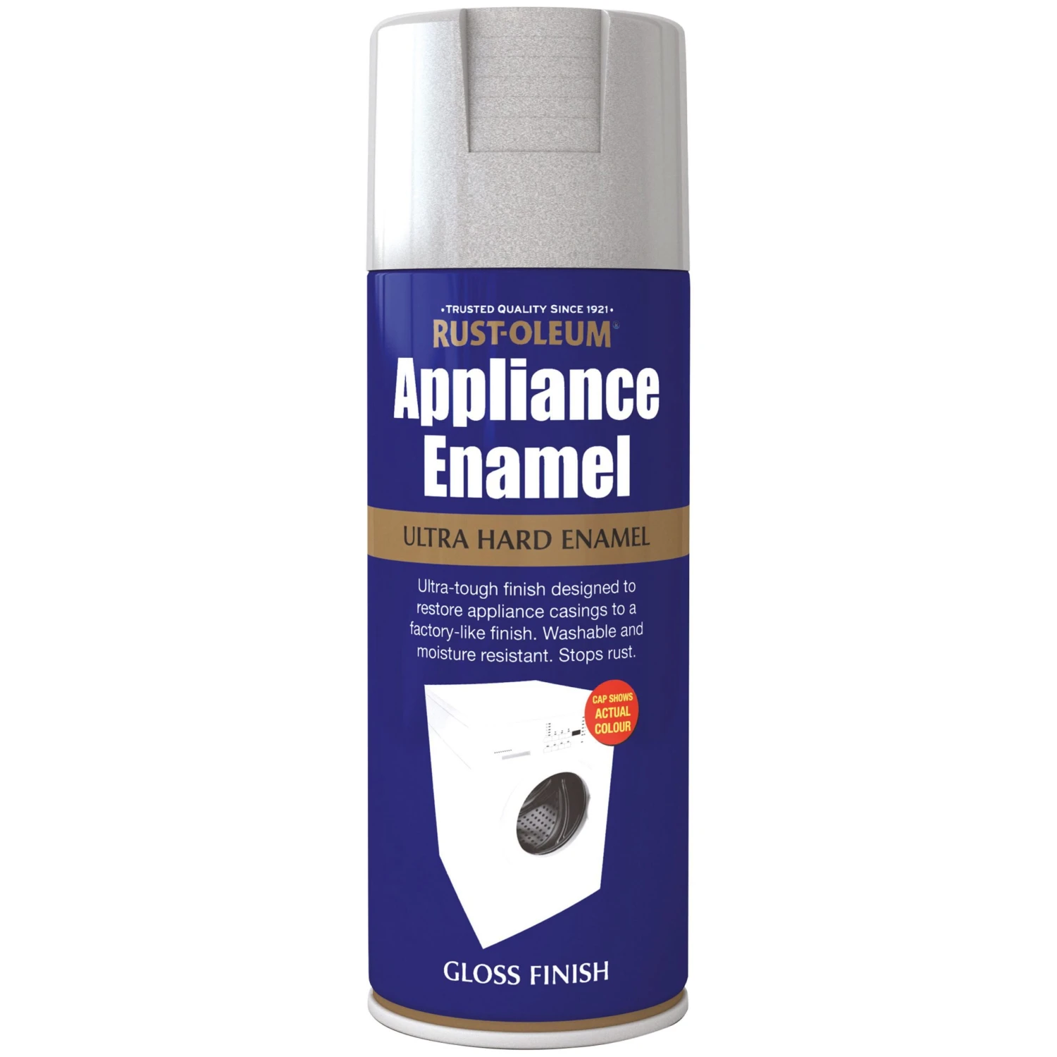 Rust-Oleum Appliance Enamel Gloss Stainless Steel Effect Spray Paint, 400ml 4 Rust-Oleum Appliance Enamel Gloss Stainless Steel Effect Spray Paint, 400ml - Image 2