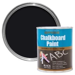 Rust-Oleum Black Matt Chalkboard Paint, 0.75L
