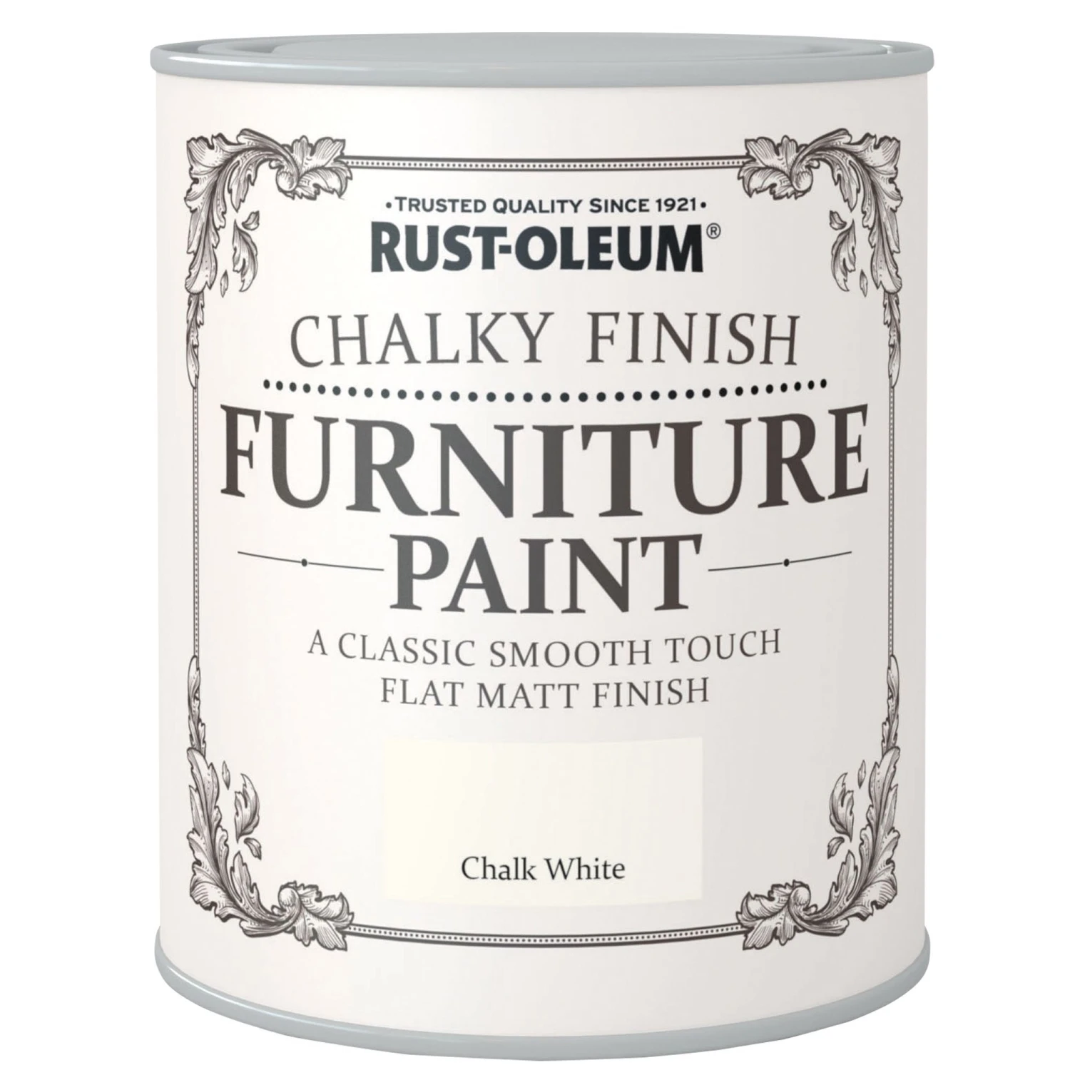 Rust-Oleum Chalk White Chalky Effect Matt Furniture Paint, 2.5L 3 Rust-Oleum Chalk White Chalky Effect Matt Furniture Paint, 2.5L