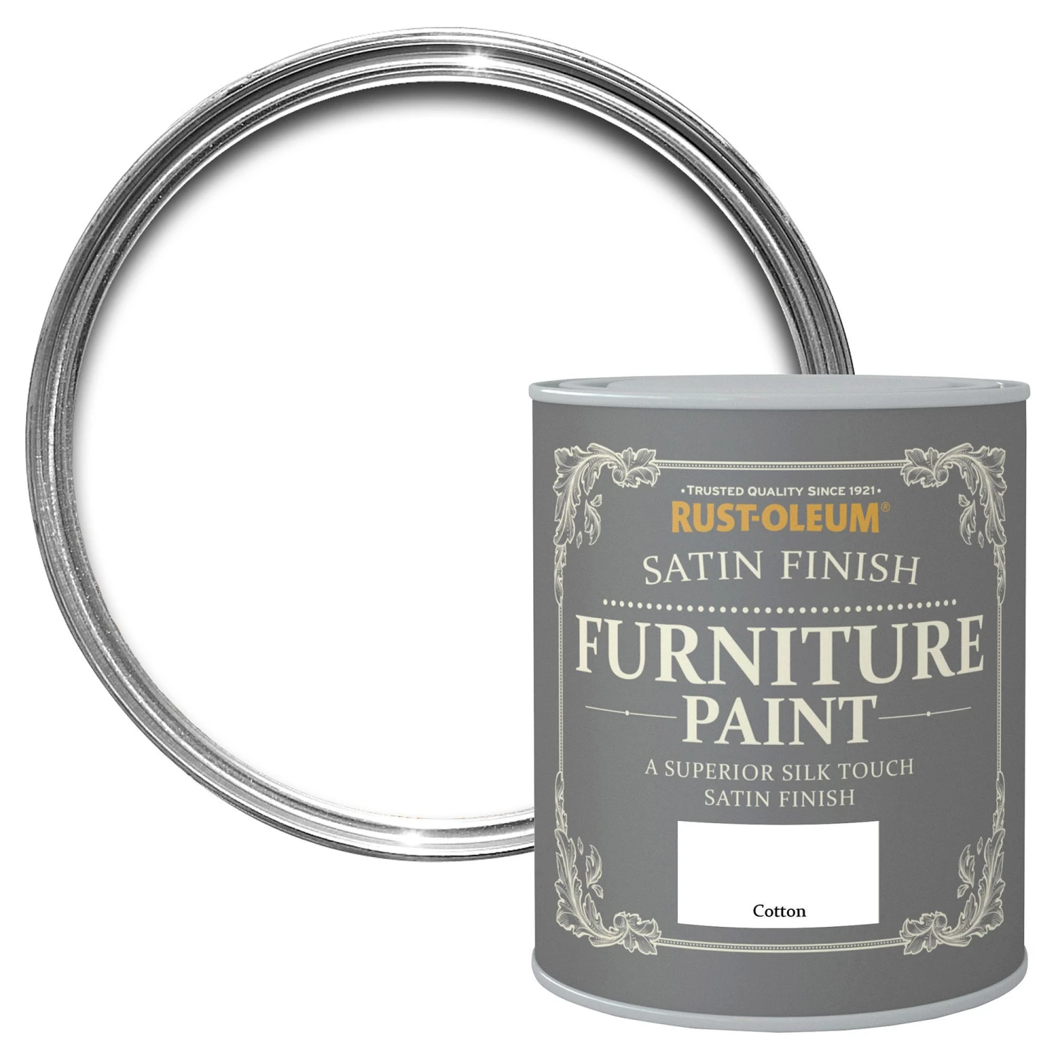 Rust-Oleum Cotton Satinwood Furniture Paint, 750ml 4 Rust-Oleum Cotton Satinwood Furniture Paint, 750ml - Image 2