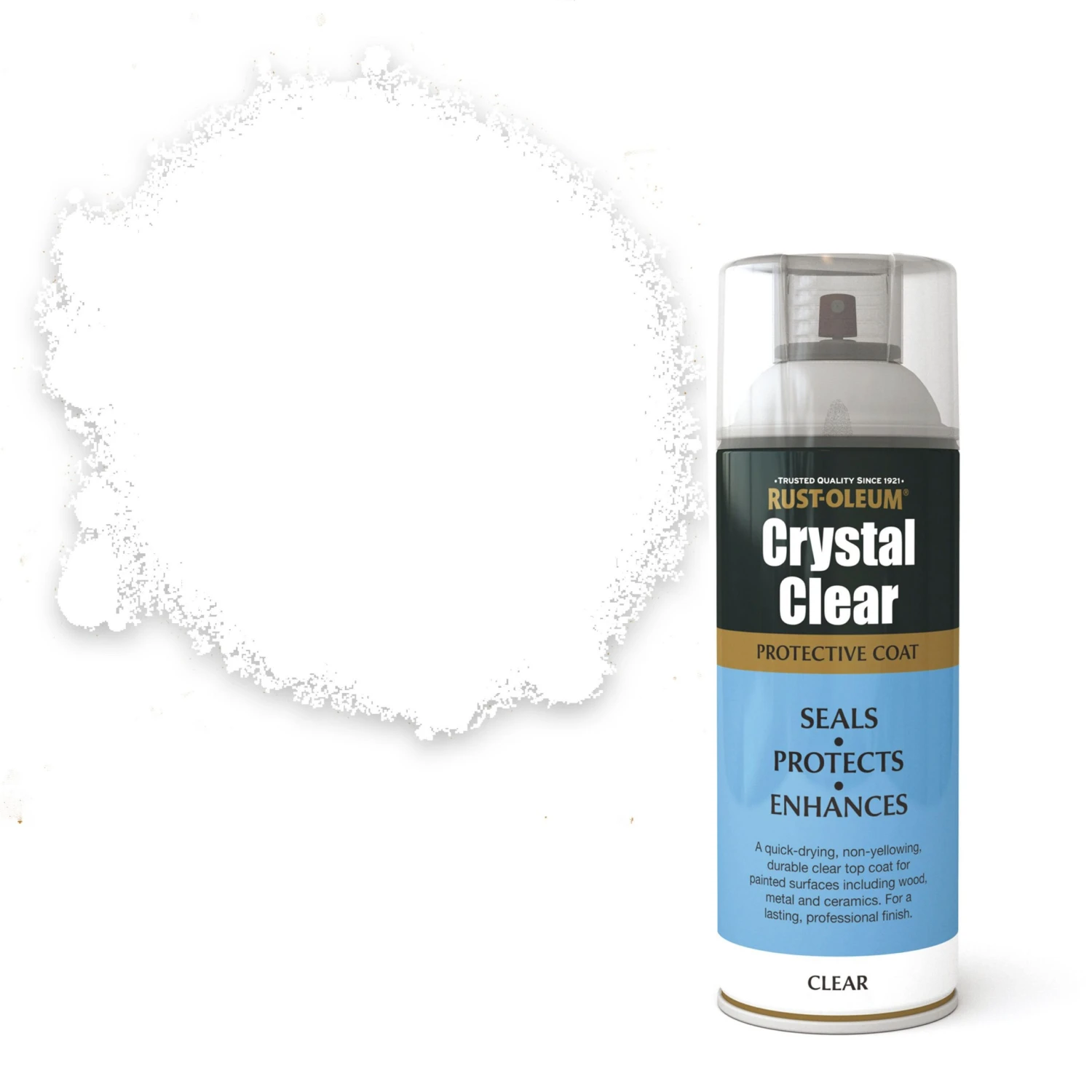 Rust-Oleum Crystal Clear Semi-gloss Lacquer Spray Paint, 400ml 3 Rust-Oleum Crystal Clear Semi-gloss Lacquer Spray Paint, 400ml