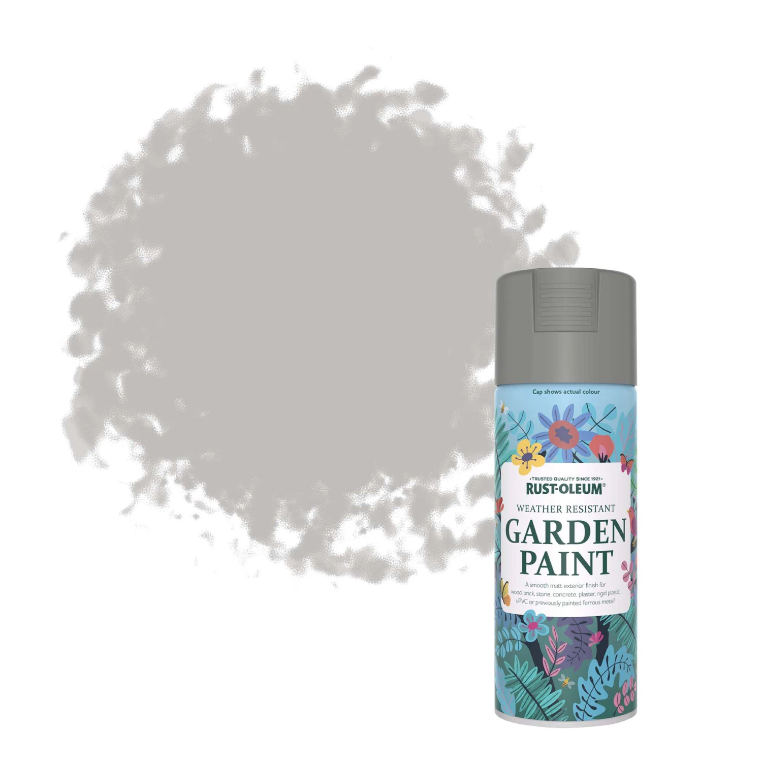 Rust-Oleum Garden Paint Flint Matt Multi-surface Garden Paint, 400ml Spray Can 3 Rust-Oleum Garden Paint Flint Matt Multi-surface Garden Paint, 400ml Spray Can