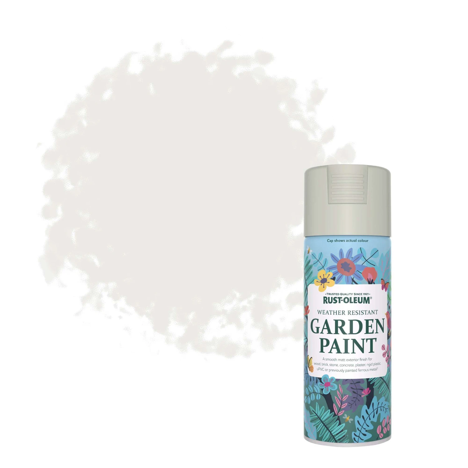 Rust-Oleum Garden Paint Steamed Milk Matt Multi-surface Garden Paint, 400ml Spray Can 3 Rust-Oleum Garden Paint Steamed Milk Matt Multi-surface Garden Paint, 400ml Spray Can