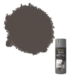 Rust-Oleum Gun Metal Metallic Effect Multi-surface Spray Paint, 400ml