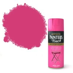 Rust-Oleum Painter's Touch Berry Pink Gloss Multi-surface Decorative Spray Paint, 400ml