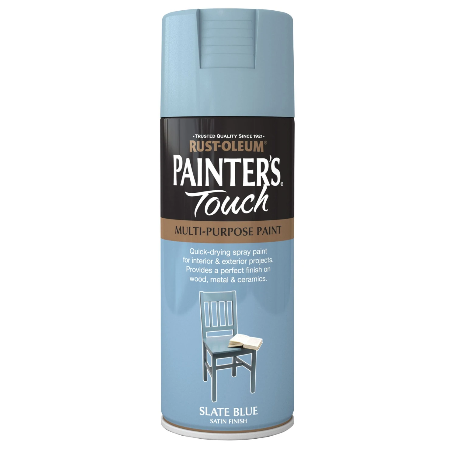 Rust-Oleum Painter's Touch Slate Blue Satinwood Multi-surface Decorative Spray Paint, 400ml 4 Rust-Oleum Painter's Touch Slate Blue Satinwood Multi-surface Decorative Spray Paint, 400ml - Image 2