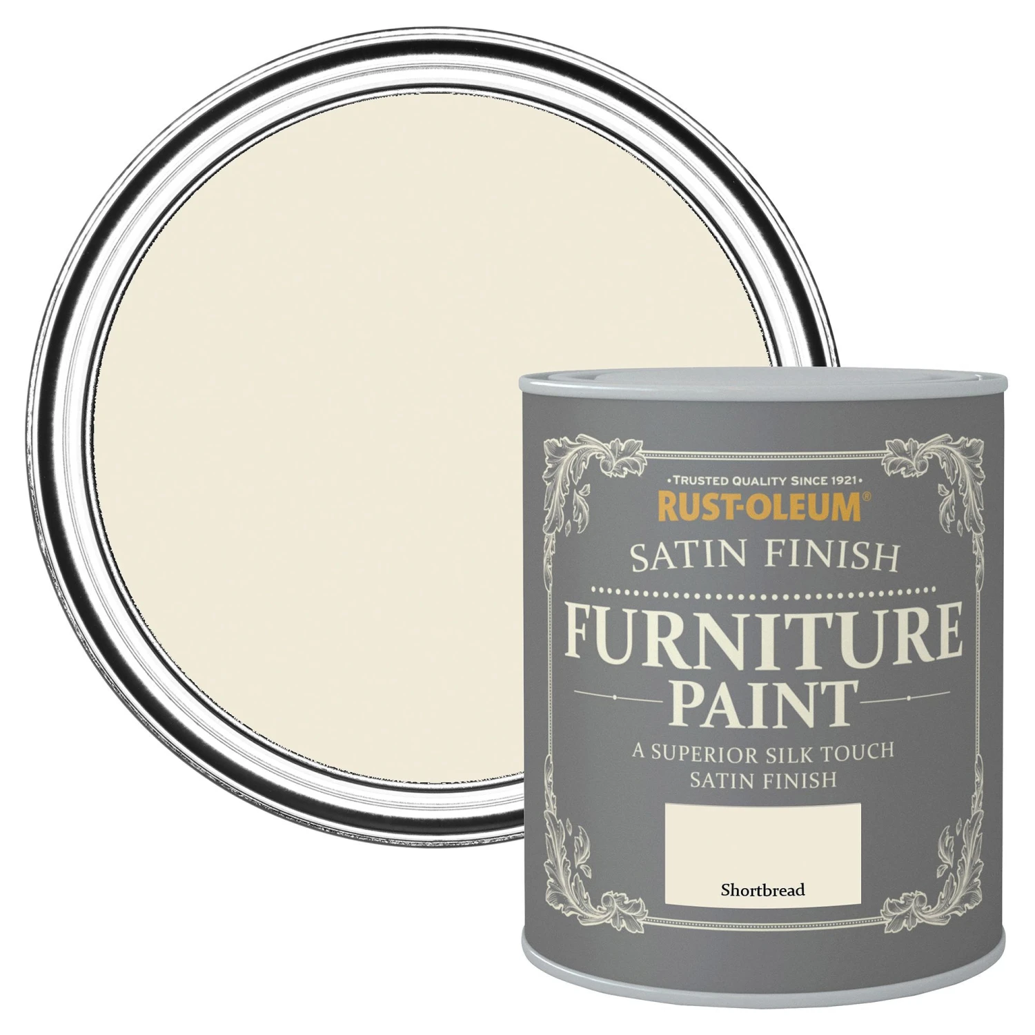 Rust-Oleum Shortbread Satinwood Furniture Paint, 750ml 3 Rust-Oleum Shortbread Satinwood Furniture Paint, 750ml