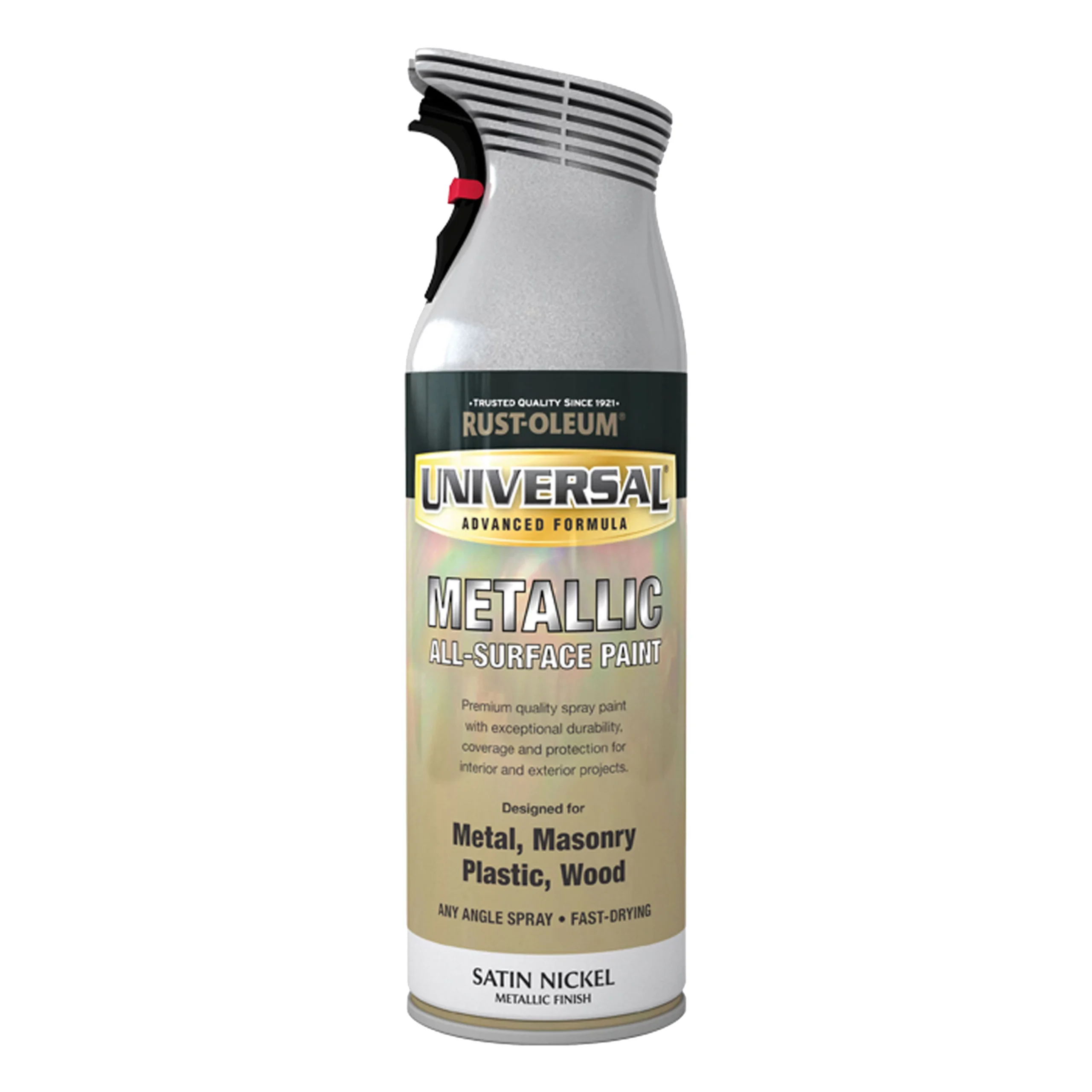 Rust-Oleum Universal Satinwood Nickel Effect Multi-surface Spray Paint, 400ml 4 Rust-Oleum Universal Satinwood Nickel Effect Multi-surface Spray Paint, 400ml - Image 2