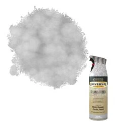 Rust-Oleum Universal Silver Hammered Effect Multi-surface Spray Paint, 400ml
