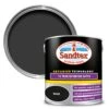 Sandtex 10 Year Black Satinwood Exterior Metal & Wood Paint, 2.5L