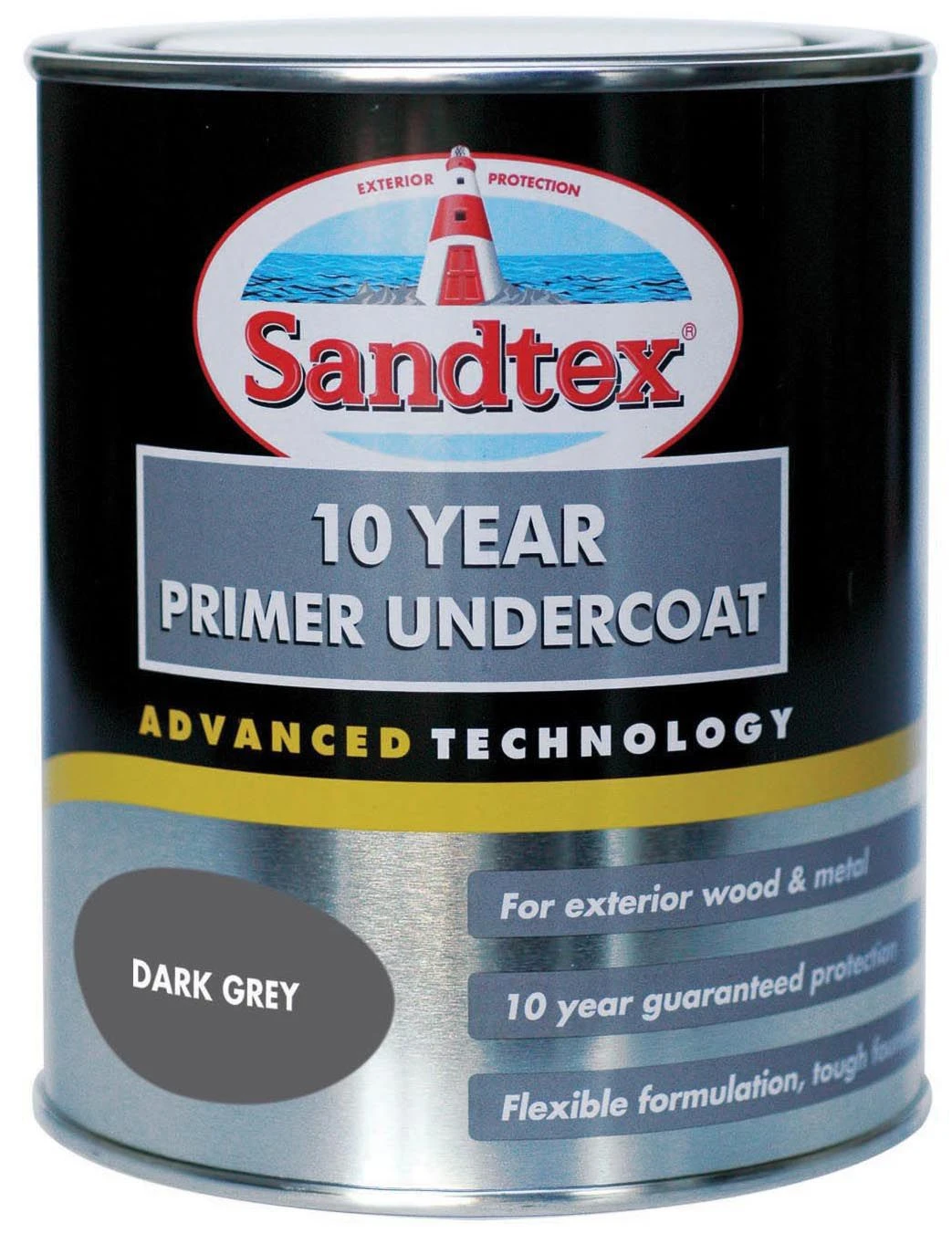 Sandtex Dark Grey Metal & Wood Undercoat, 750ml 3 Sandtex Dark Grey Metal & Wood Undercoat, 750ml