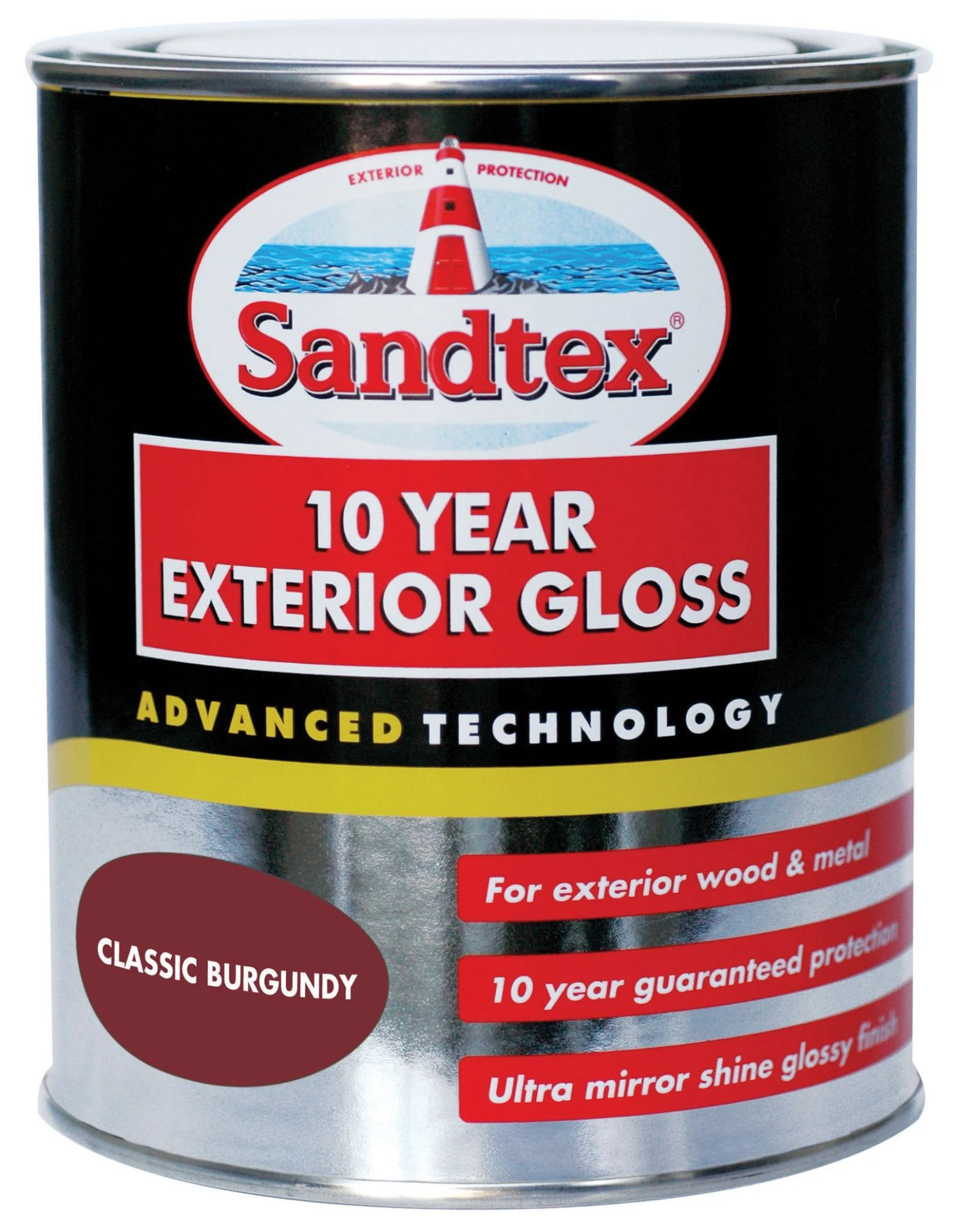 Sandtex Red Gloss Exterior Metal & Wood Paint, 750ml 3 Sandtex Red Gloss Exterior Metal & Wood Paint, 750ml