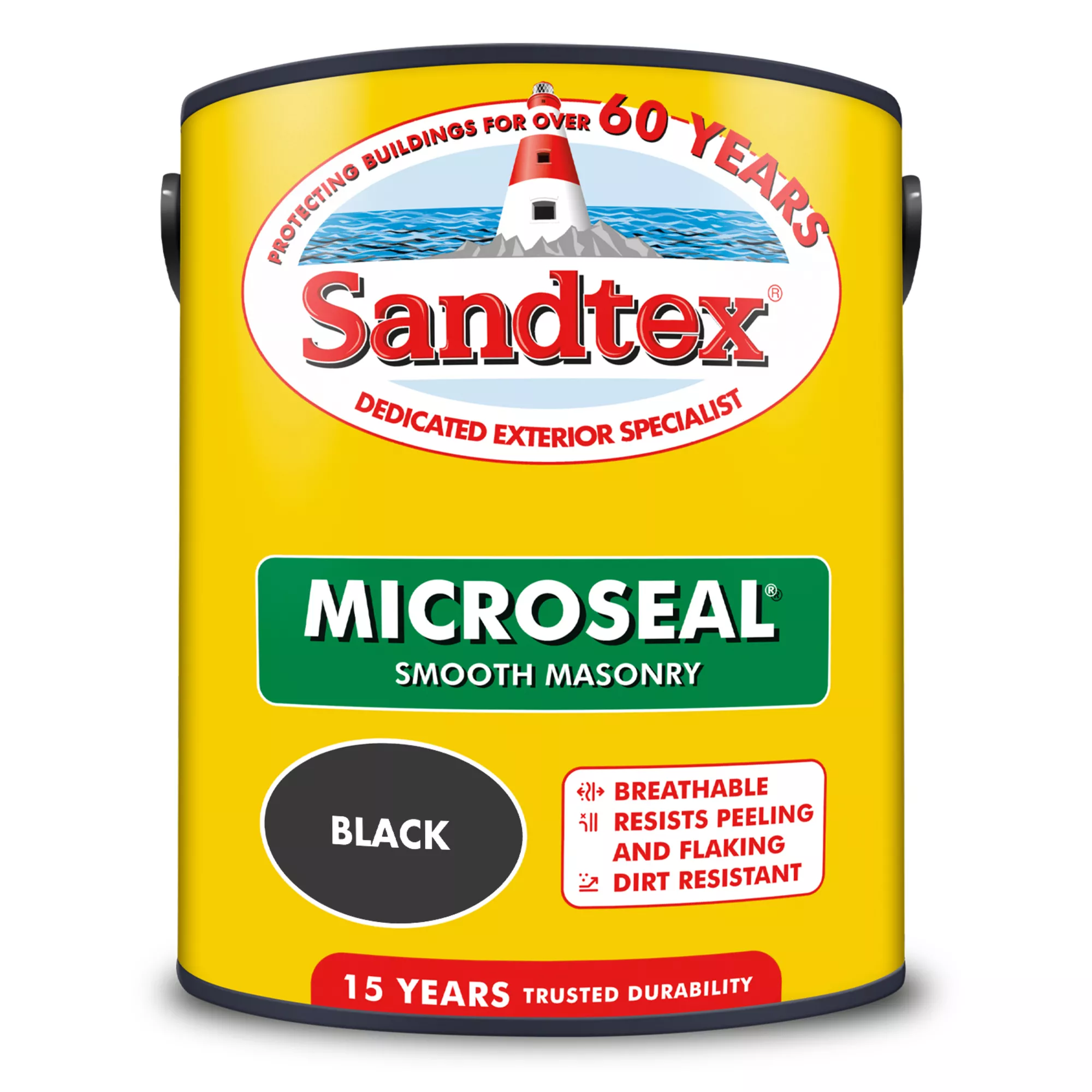 Sandtex Ultra Smooth Black Masonry Paint, 5L 4 Sandtex Ultra Smooth Black Masonry Paint, 5L - Image 2