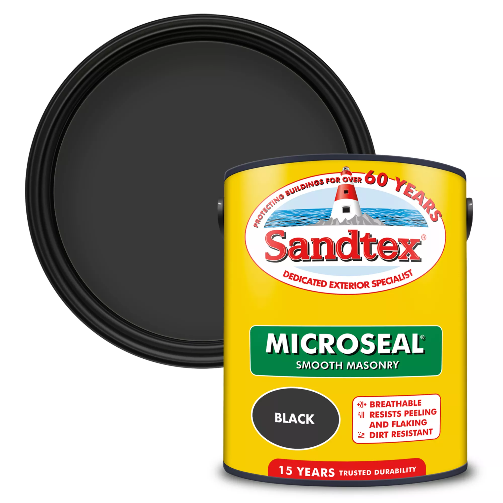 Sandtex Ultra Smooth Black Masonry Paint, 5L 3 Sandtex Ultra Smooth Black Masonry Paint, 5L